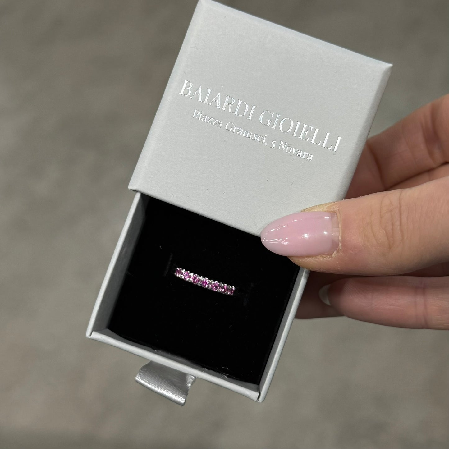 ANELLO BLING COLOUR - Zaffiri Pink