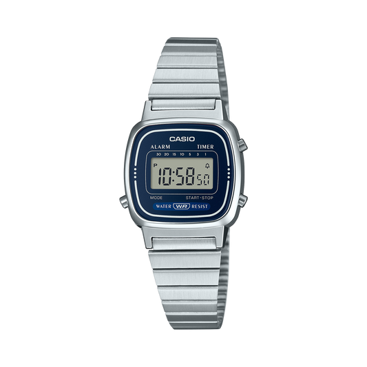 Orologio Casio Vintage LA670WA-2D donna digitale blu