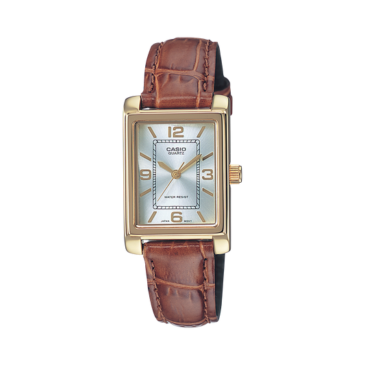 Orologio Casio LTP-1234PGL-7AEG donna dorato pelle marrone
