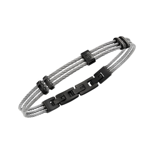 Bracciale Breil Loop uomo acciaio canna di fucile