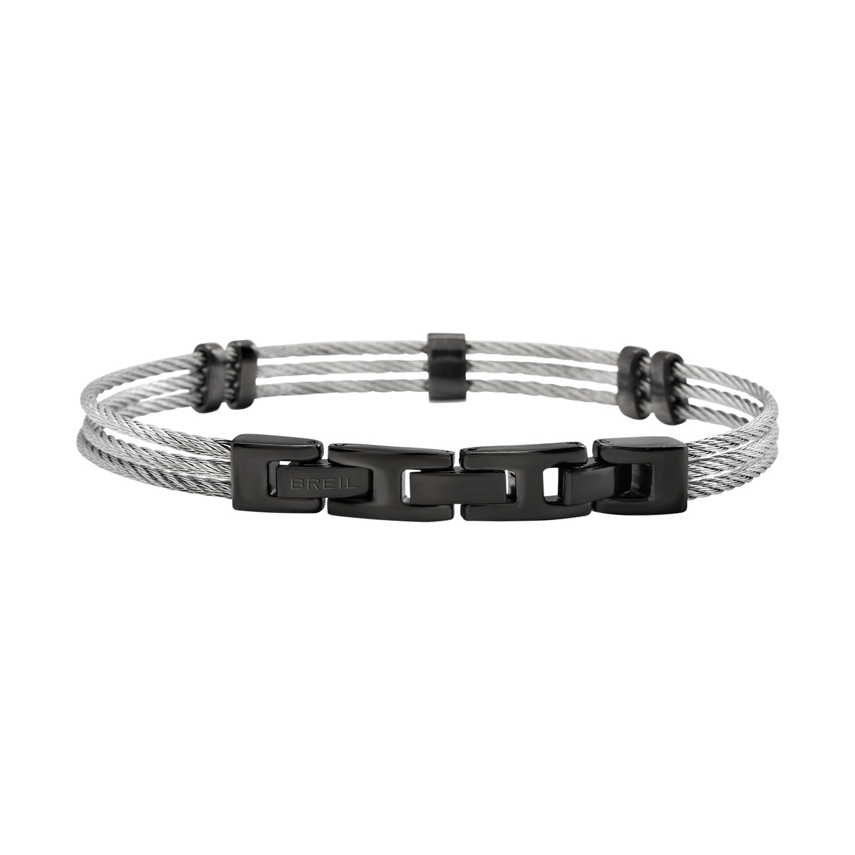 Bracciale Breil Loop uomo acciaio canna di fucile