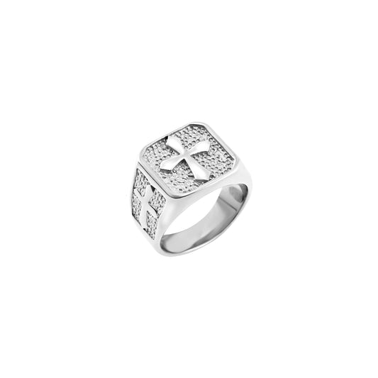 Anello Breil Seal uomo acciaio