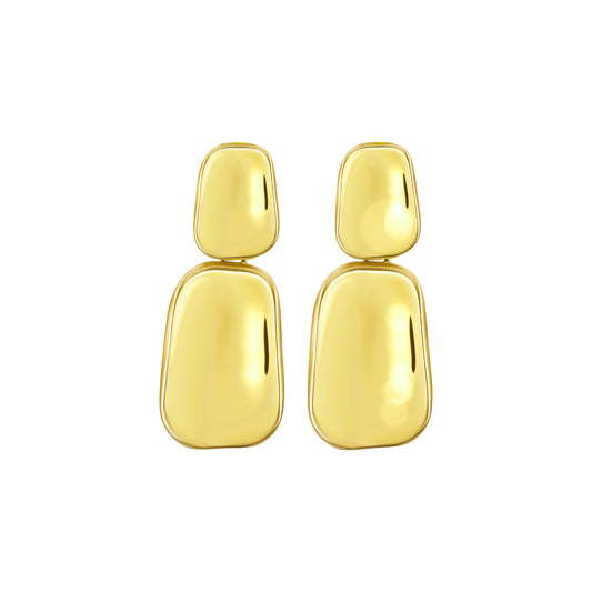 Orecchini Breil Sculpture donna acciaio PVD oro