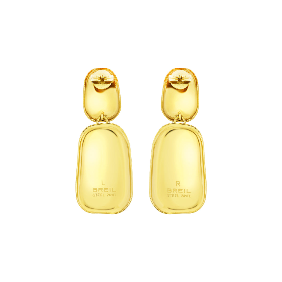 Orecchini Breil Sculpture donna acciaio PVD oro