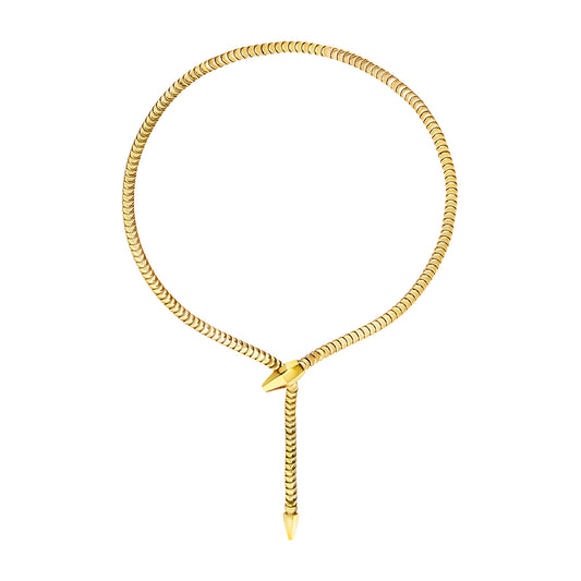 Collana Breil Hypnotic donna acciaio oro snake
