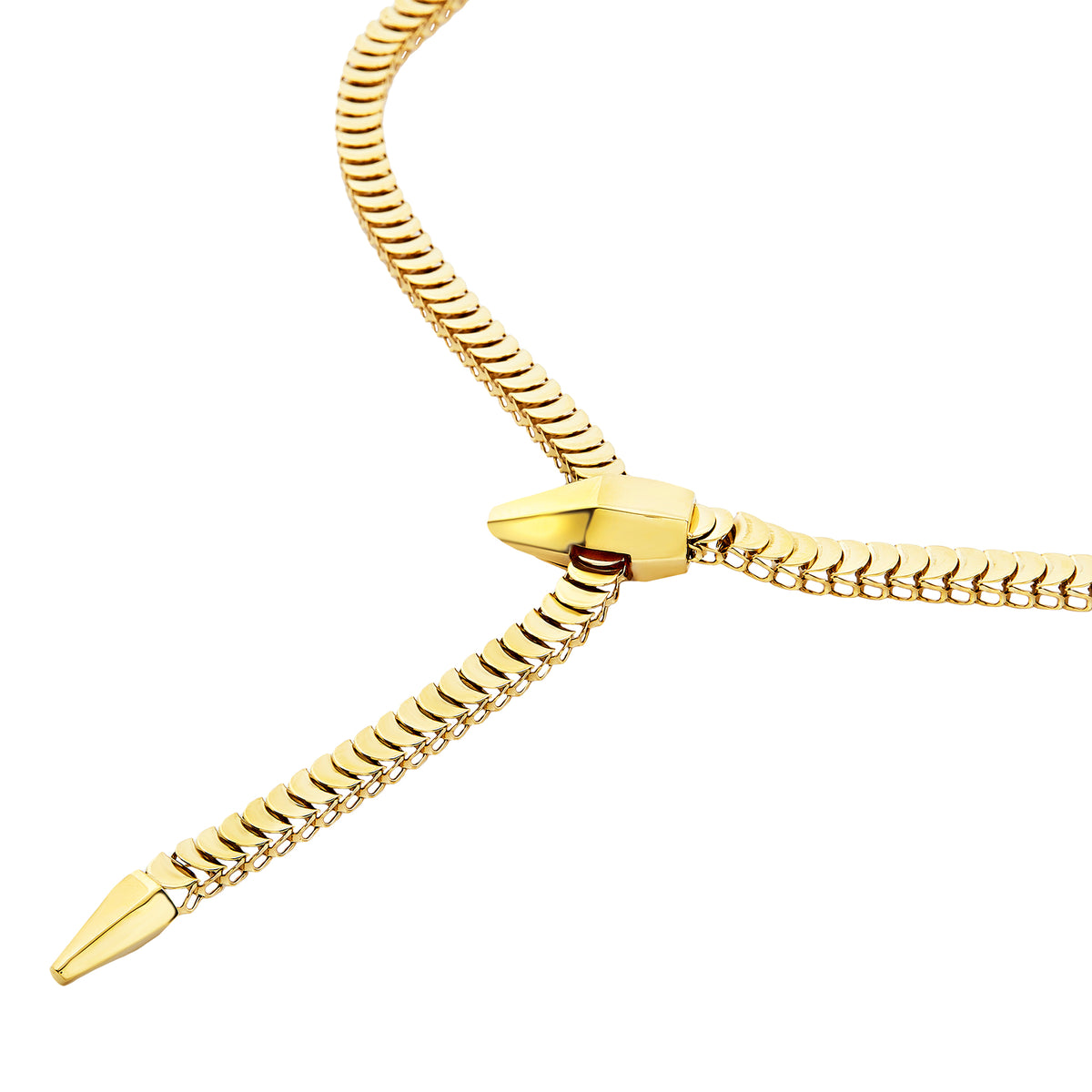 Collana Breil Hypnotic donna acciaio oro snake