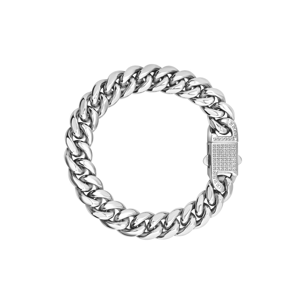Bracciale Breil Steel & Spark uomo acciaio zirconi