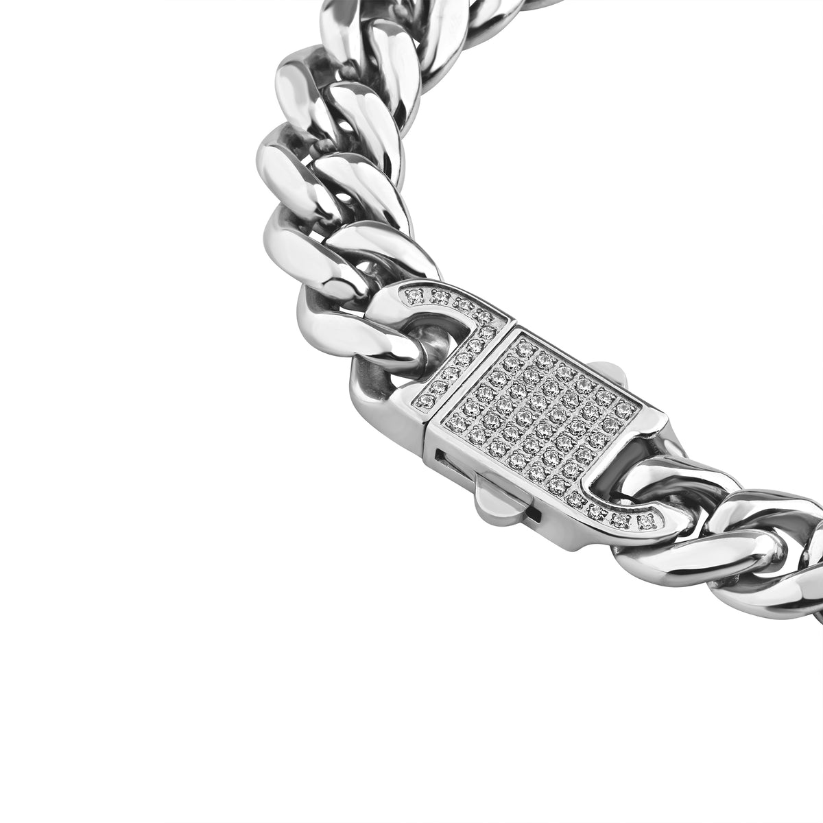 Bracciale Breil Steel & Spark uomo acciaio zirconi