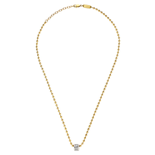 Collana Breil Tetra uomo acciaio PVD oro