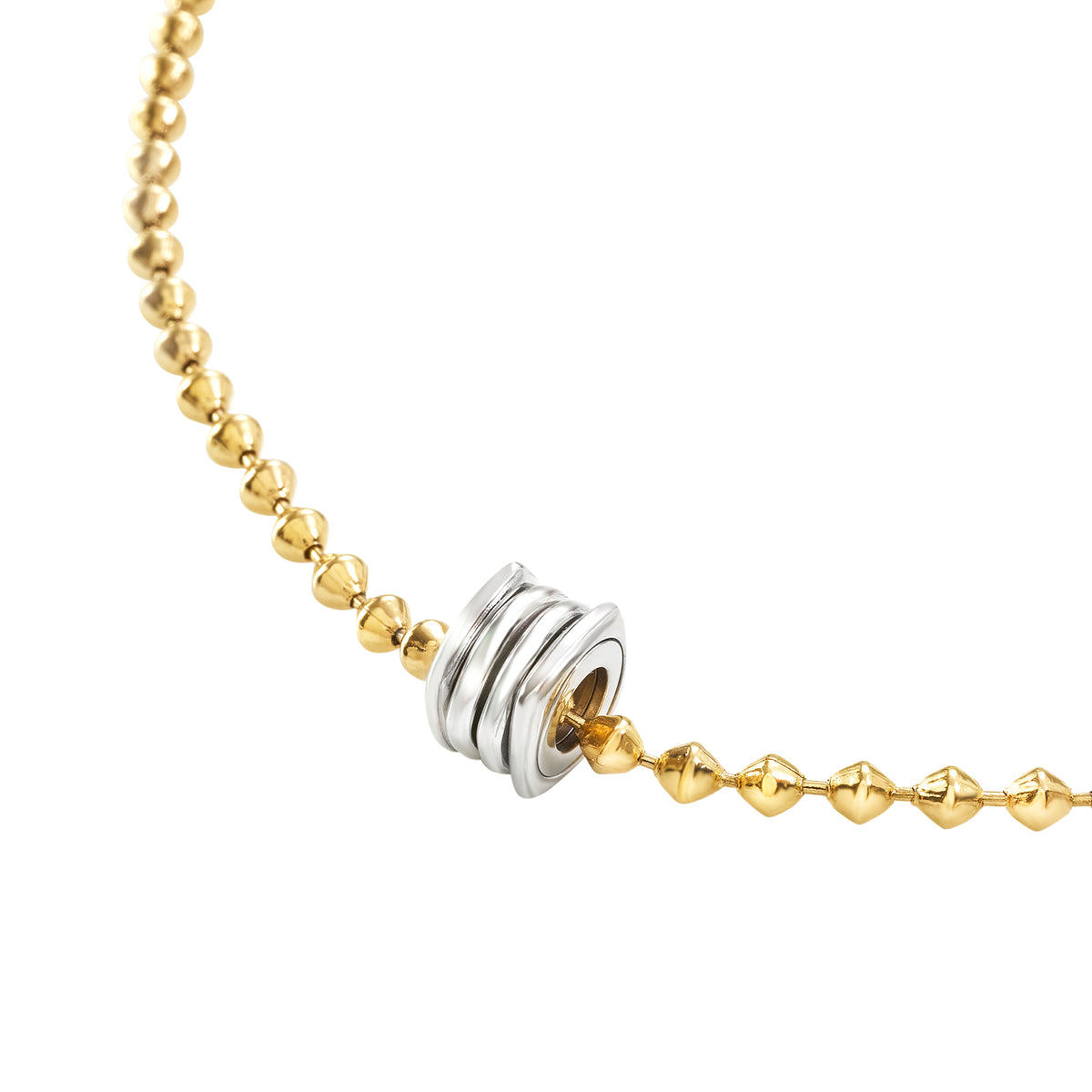 Collana Breil Tetra uomo acciaio PVD oro