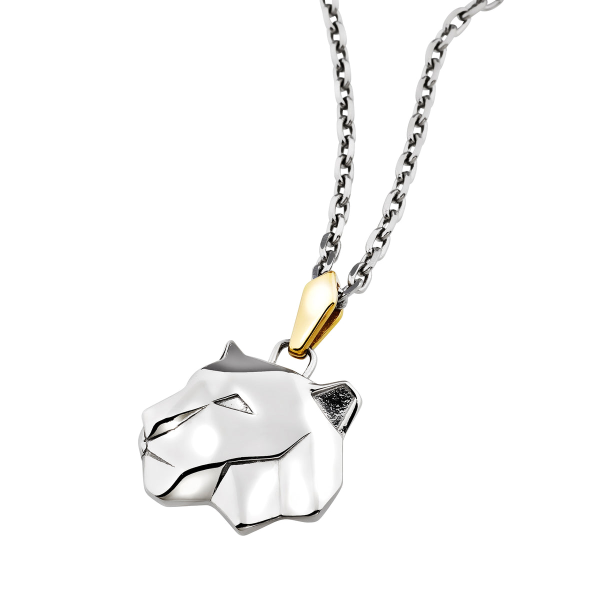 Collana Breil Good Omen uomo tigre acciaio