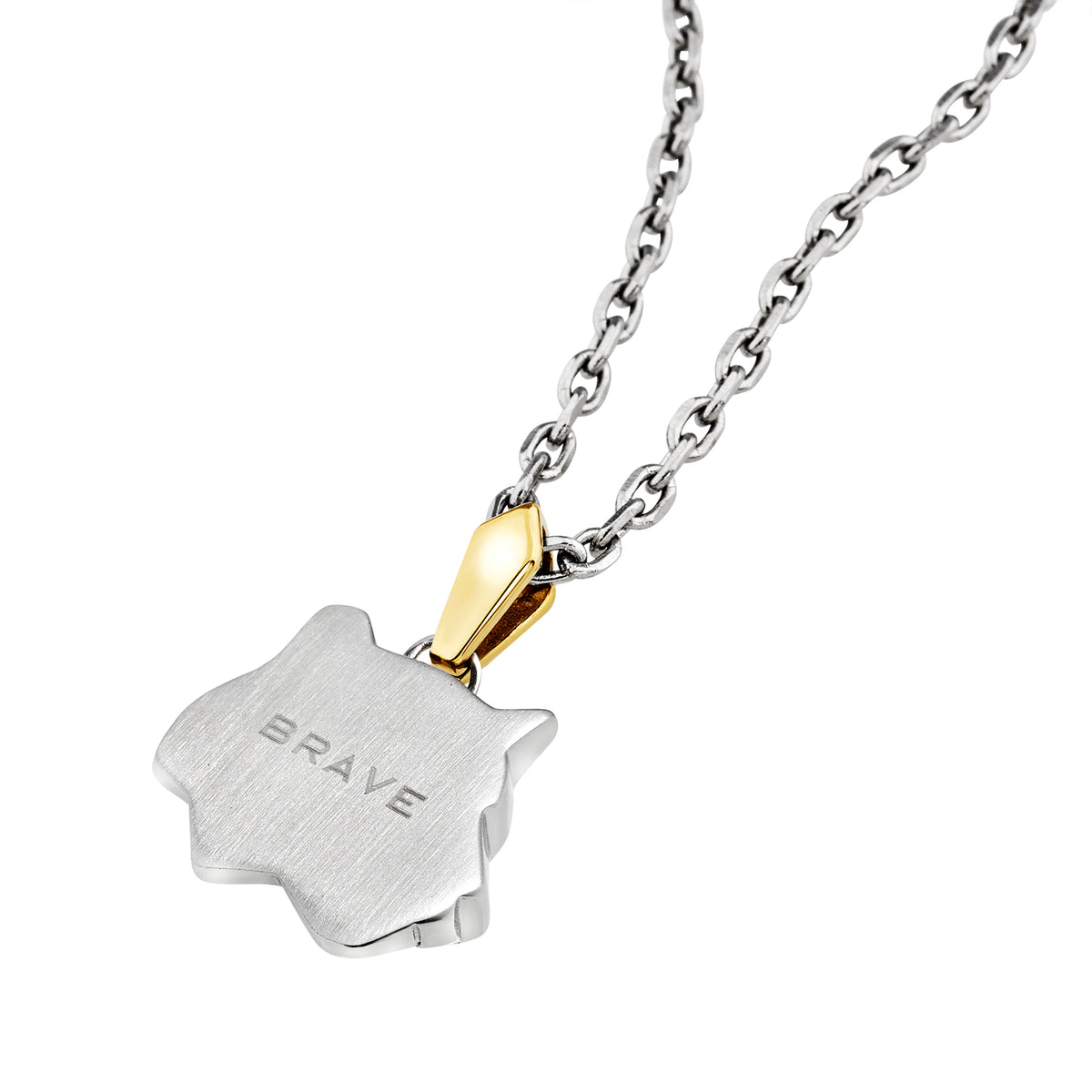 Collana Breil Good Omen uomo tigre acciaio