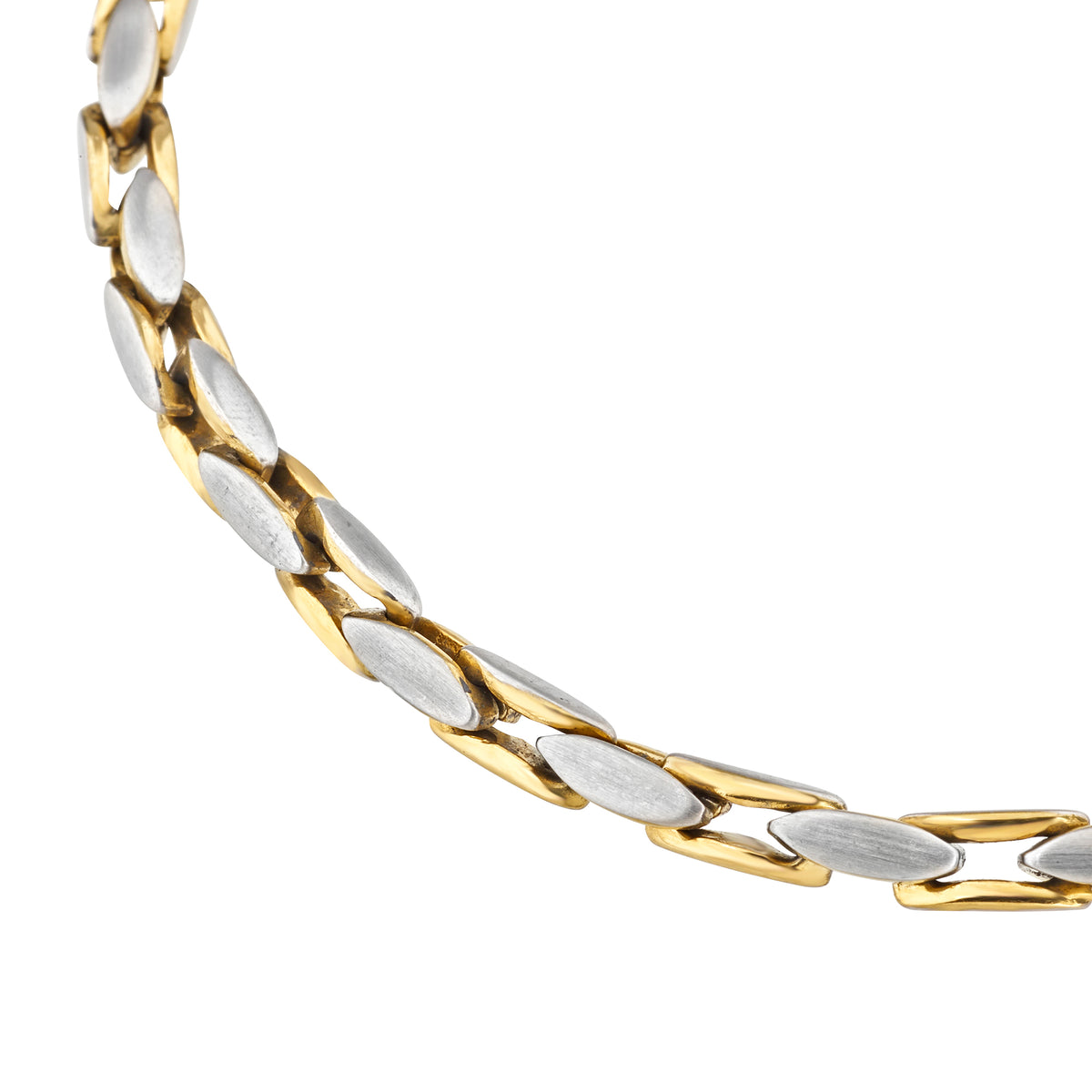 Bracciale Breil Lock Prestige uomo acciaio argento oro