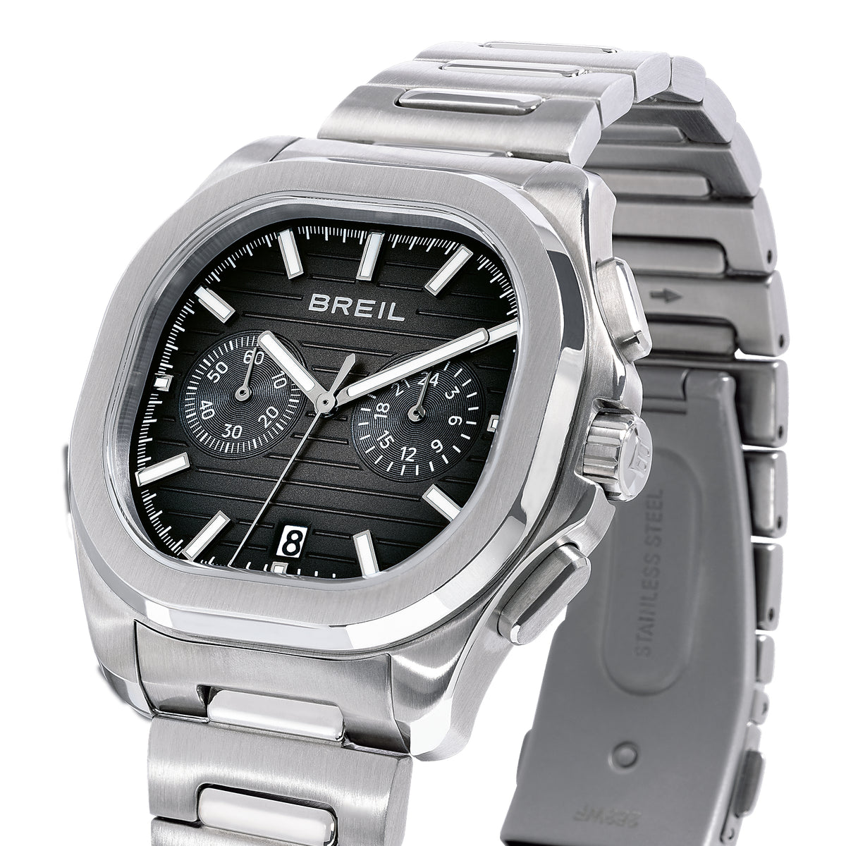 Orologio Breil Retrofuture cronografo uomo quadrante nero TW2129