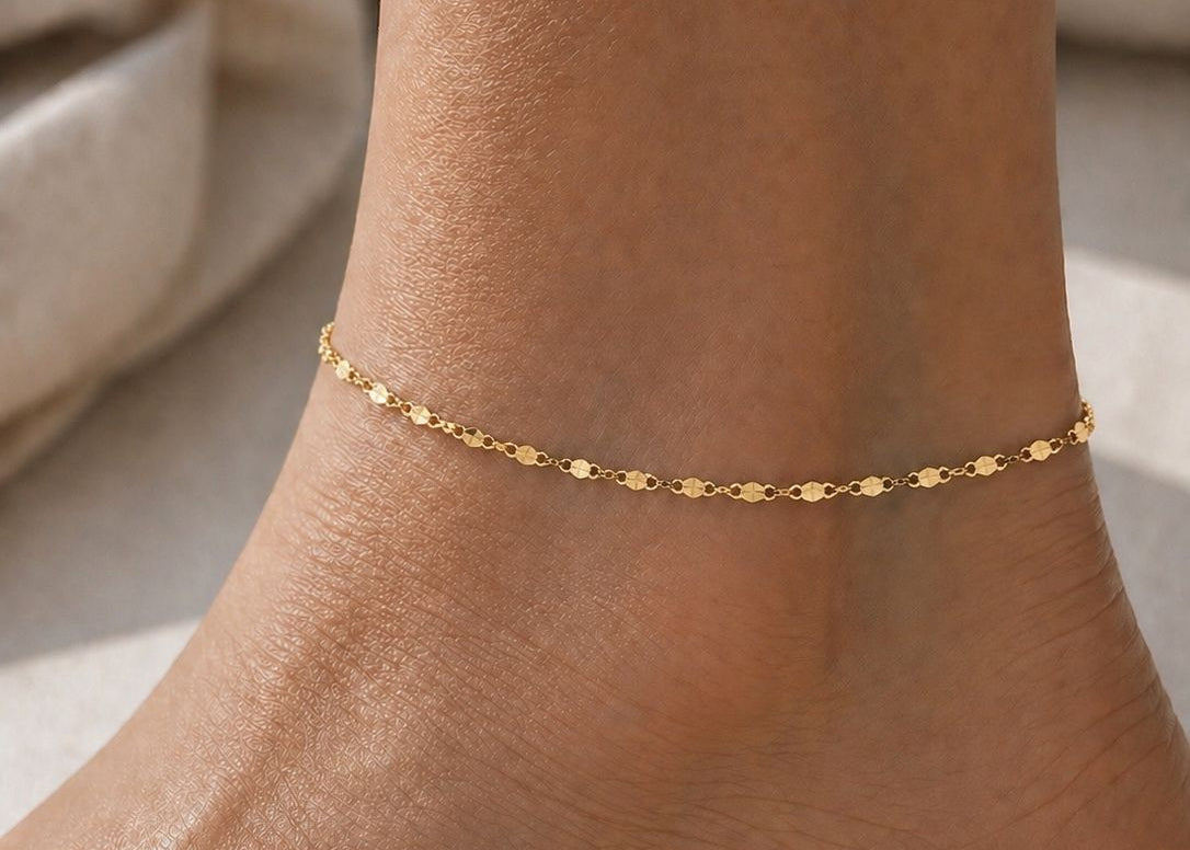 Cavigliera saldata - Luce Acciaio Gold