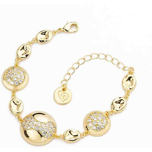 Bracciale Metallo Dorato Sfere