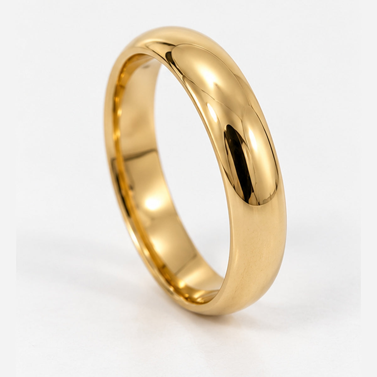 Fede Italiana oro giallo, vista laterale - Gioielleria Baiardi